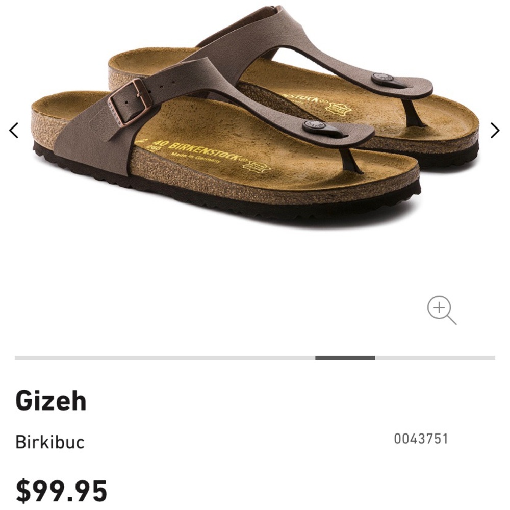 Lightly Worn Birkenstock Gizehs (Mocha)